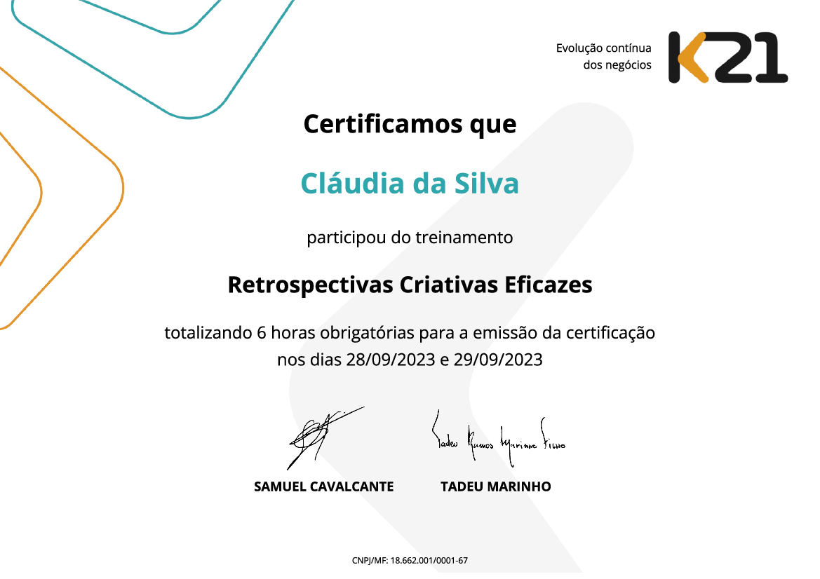 Certificado K21